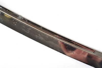 Lot 287 - A Shinto Japanese Katana with Special Order Shin-gunto Mounts, the 67.5cm blade with large...