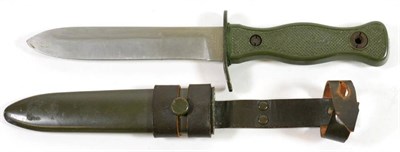 Lot 300 - A German Bundeswehr Fighting Knife, circa 1970's, with 14cm single edge steel blade by Whitby,...