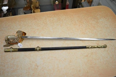 Lot 307 - A George V RAF Officer's Sword by Gieves, London, retailed by Moss Bros., the 83.5 cm...