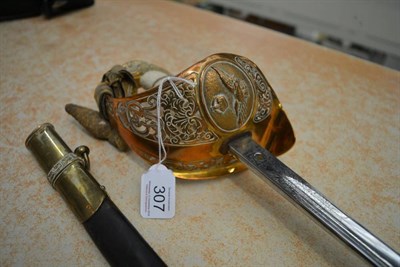 Lot 307 - A George V RAF Officer's Sword by Gieves, London, retailed by Moss Bros., the 83.5 cm...
