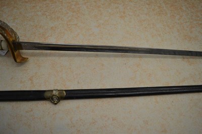 Lot 307 - A George V RAF Officer's Sword by Gieves, London, retailed by Moss Bros., the 83.5 cm...
