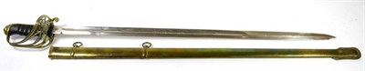 Lot 308 - A Copy of a Victorian 1854 Pattern Infantry Sword, the 83 cm single-fullered, single edge blade...
