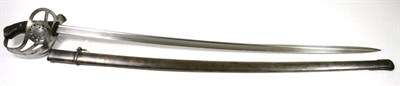 Lot 310 - A Chilean ''Modelo 1898 Sabel de Gabia'' Cavalry Officer's Sword, the 87.5 cm quill back steel...