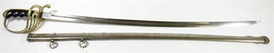 Lot 312 - A US Model 1902 Infantry Officer's Sword, the 76 cm curved and fullered single edge steel blade...
