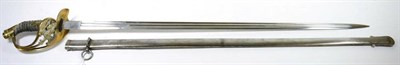 Lot 314 - A Prussian Model 1889 Infantry Officer's Sword, the 80.5 cm, twin fullered, single edge steel...