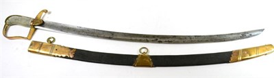 Lot 315 - A George III 1805 Pattern Naval Officer's Sword, the 75 cm, single edge fullered steel blade...