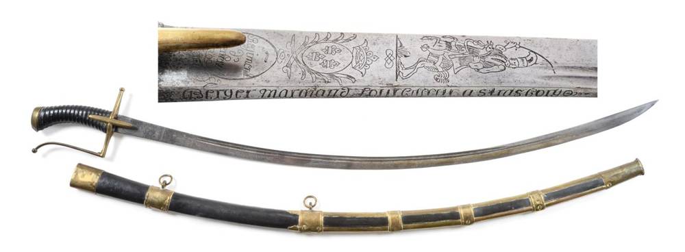 Lot 318 - A Rare 18th Century French Officer's Sabre ''Hongrois'' to the Prince Paul Esterhazy's Hussar...