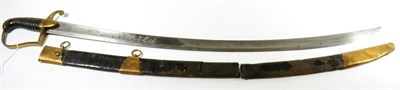 Lot 319 - A George III 1796 Pattern Light Cavalry Officer's Sword, the 82 cm single edge curved steel...