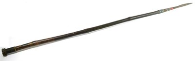 Lot 329 - A Portion of a 17th Lancers Lance, the concave triangular section steel blade and socket...