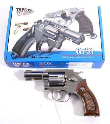 Lot 434 - PURCHASER MUST BE 18 YEARS OF AGE OR OVER A G & G Armament Model G731 CO2 Six Shot Revolver,...