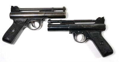 Lot 436 - PURCHASER MUST BE 18 YEARS OF AGE OR OVER Two Webley Mk.1 Air Pistols, each .22 calibre, with...