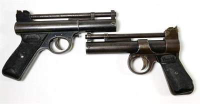 Lot 437 - PURCHASER MUST BE 18 YEARS OF AGE OR OVER A Webley Mk.1 .177 Calibre Air Pistols, with...