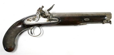 Lot 455 - An Early 19th Century Officer's Flintlock Cavalry Pistol by James of London, 16 bore, the 23cm...