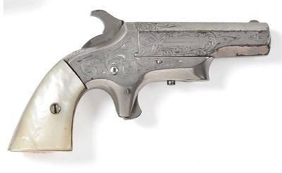 Lot 461 - A Southerner .41 Calibre Rimfire Derringer, the 6.5 cm octagonal barrel side-swivelling for...