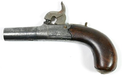 Lot 463 - A 19th Century Percussion Pocket Pistol by J C Reilly, Holborn Bar, London, with blued finish,...