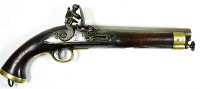 Lot 465 - A Post-1802 East India Company New Land Pattern Flintlock Service Pistol, .65 calibre, the 23cm...