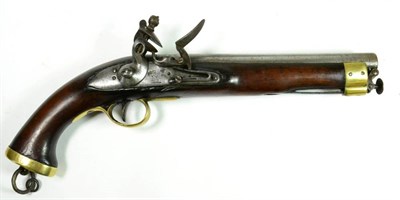 Lot 466 - A Post-1802 East India Company New Land Pattern Flintlock Service Pistol, .65 calibre, the 23cm...