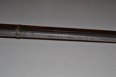 Lot 474 - A 19th Century Caucasian Flintlock Musket, the 95cm sighted octagonal damascus barrel with...