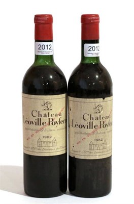 Lot 2012 - Chateau Leoville Poyferre 1962 Saint Julien 2 bottles (bn/vts)