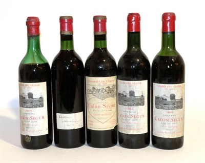 Lot 2014 - Chateau Calon Segur 1964 Saint Estephe 2 bottles (both in, one no label) 92.5/100 Cellartracker...