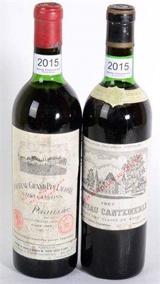 Lot 2015 - Chateau Grand Puy Lacoste 1966 Pauillac 1 bottle vts **** Michael Broadbent, Chateau Cantemerle...