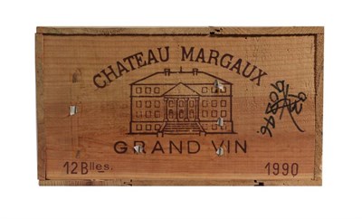 Lot 2019 - Chateau Margaux 1990 Margaux 12 bottles owc 100/100 Robert Parker June 2009