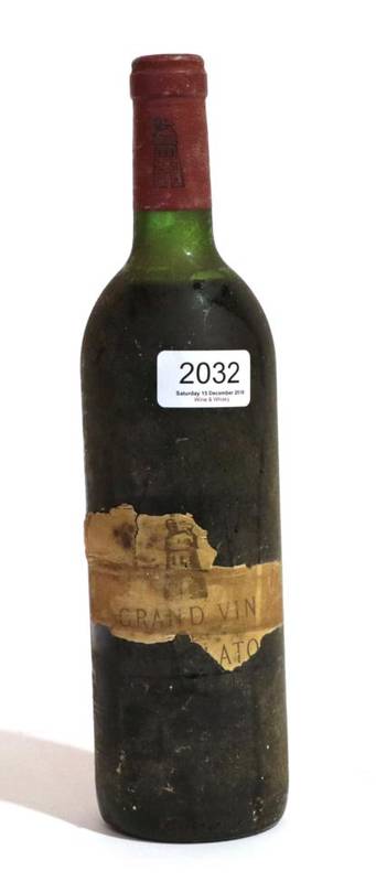 Lot 2032 - Chateau Latour 1982 Pauillac vts/ts 1 bottle 100/100 Robert Parker February 2016. Very poor...
