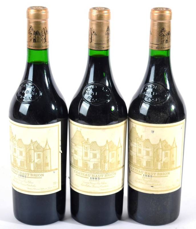 Lot 2046 - Chateau Haut Brion 1985 Pessac-Leognan 3 bottles Robert Parker 97/100 April 2011