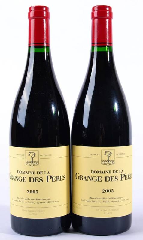 Lot 2077 - Domaine de la Grange des Peres 2005 Pays d'Herault 2 bottles