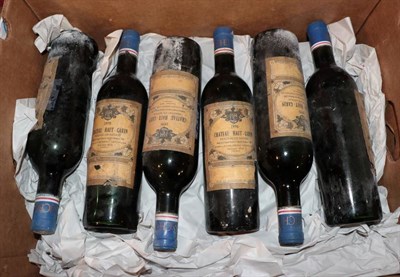 Lot 2097 - Chateau Haut Garin 1970 Medoc 12 bottles vts, distressed labels