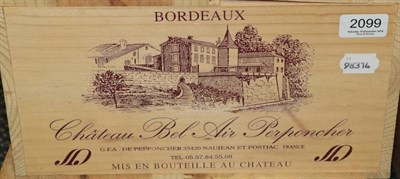 Lot 2099 - Chateau Bel Air 2000 Bordeaux Superior 12 bottles owc