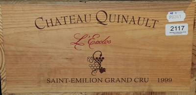 Lot 2117 - Chateau Quinault L'Enclos Saint Emilion Grand Cru 1999 12 bottles owc