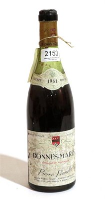 Lot 2153 - Pierre Ponnelle, Bonnes Mares 1961 1 bottle, level at shoulder on capsule