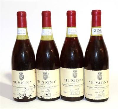 Lot 2157 - Musigny Domaine Comte Georges de Vogue 1967 4 bottles