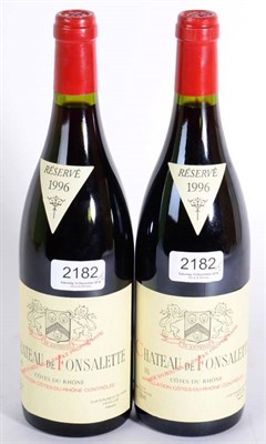 Lot 2182 - Chateau de Fonsalette Reserve 1996 Reyas 2 bottles