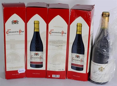 Lot 2188 - Hermitage 1988 Delas 1 bottle perfect, Chateauneuf du Pape Les Quatre Seigneurs 2014 4 bottles...