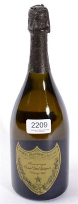 Lot 2209 - Dom Perignon 1993 1 bottle vg level, poor label