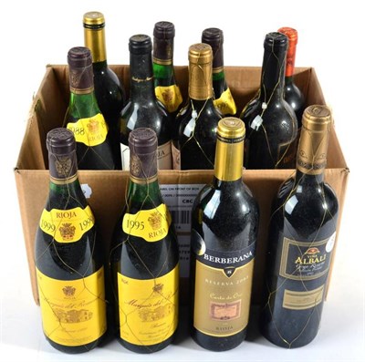 Lot 2215 - Mixed case of Grand Reserva and Reserva Rioja (12 bottles in total)