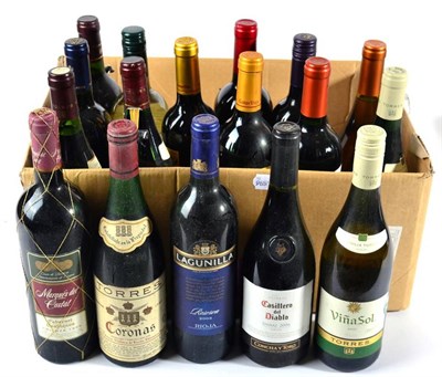 Lot 2217 - Assorted Spanish Wines to include Torres Coronas 1980 and 1996 (17 bottles in total)