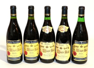 Lot 2224 - Monte Real Gran Reserva 1964, 1973, 1978, 1998, 1999, 5 bottles in total