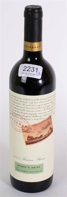 Lot 2231 - Henry's Drive 2003 Reserve Shiraz, Padthaway, 95/100 Robert Parker 8 bottles