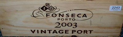 Lot 2243 - Fonseca Vintage Port 2003 6 bottles owc 96+/100 The Wine Advocate