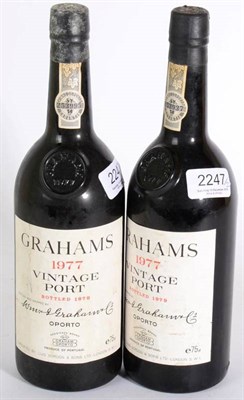 Lot 2247 - Grahams Vintage Port 1977 2 bottles