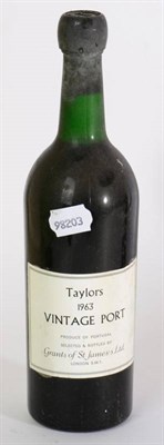 Lot 2256 - Taylors Vintage Port 1963 6 bottles