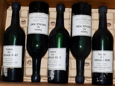 Lot 2257 - Taylors Vintage Port 1963 6 bottles