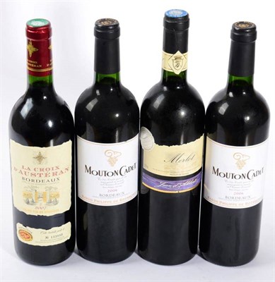 Lot 2287 - 24 bottles of wine to include Mouton Cadet 2006 7 bottles
