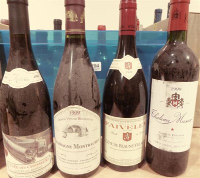 Lot 2294 - Chateau Musar 1999,1 bottle, Chateau de Pommard Laplanche 1979 1 bottle, Chateauneuf du Pape...