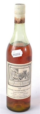 Lot 2320 - Berry Bros Grand Champagne Cognac 1940 bottled and shipped 1976 1 bottle