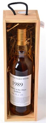 Lot 2342 - Oban 1989 47.8% bottle number 54/258 1 bottle This is a private cask bottling of 24 year old single