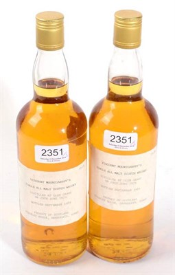 Lot 2351 - Viscount Mountgarrets Single Malt Glen Grant distilled 29th June 1979 and bottled September...